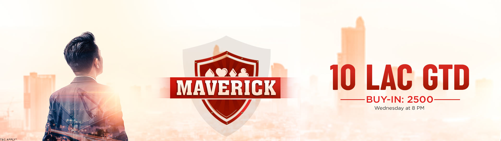 Maverick Poker Tournament 10 Lacs GTD at Adda52.com