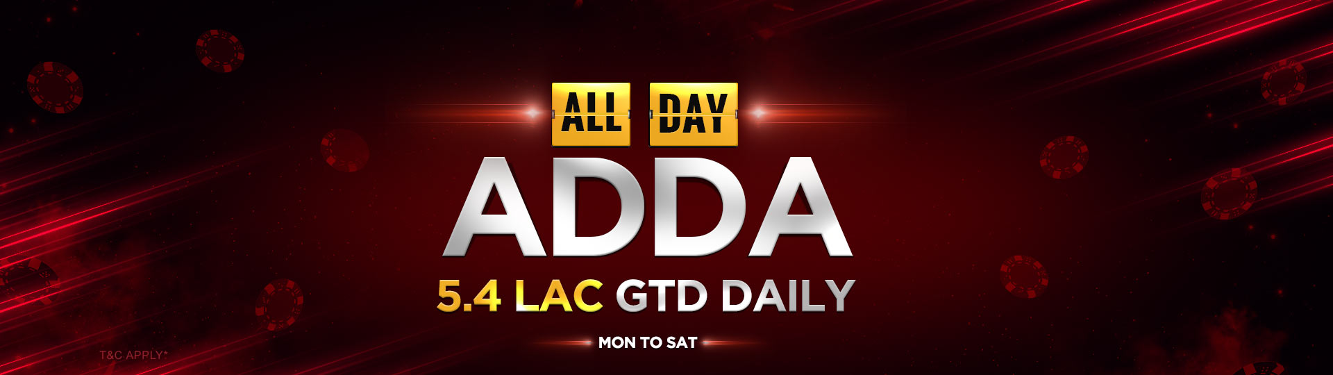 Adda Online tournaments|5.4 Lac Daily in winnings