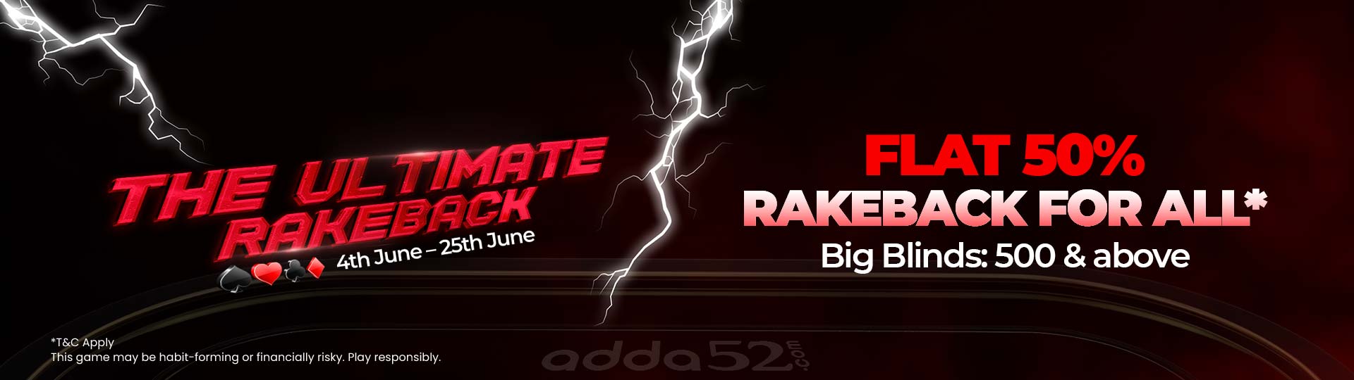 Adda52|Online|Poker|The Ultimate Rakeback|June
