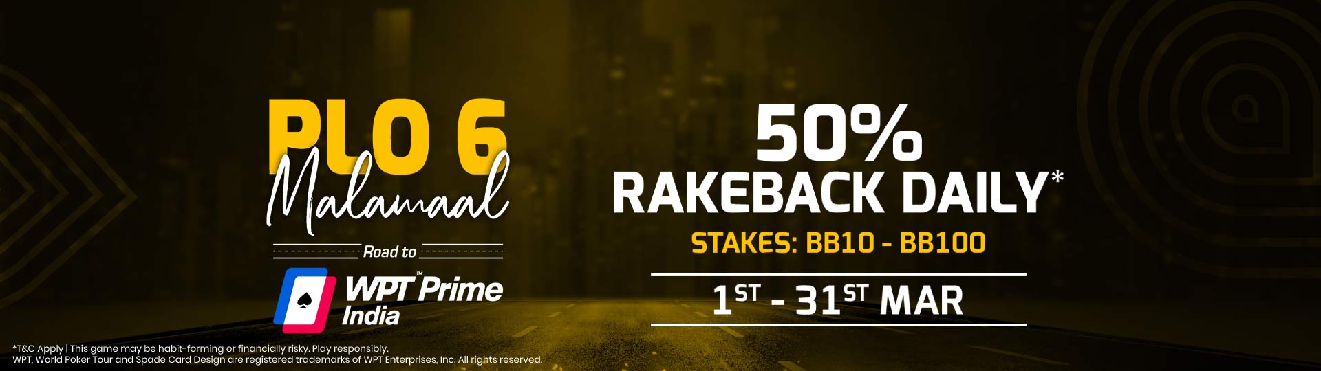 Adda52|Online|Poker|PLO6 Malamaal Rakeback|March