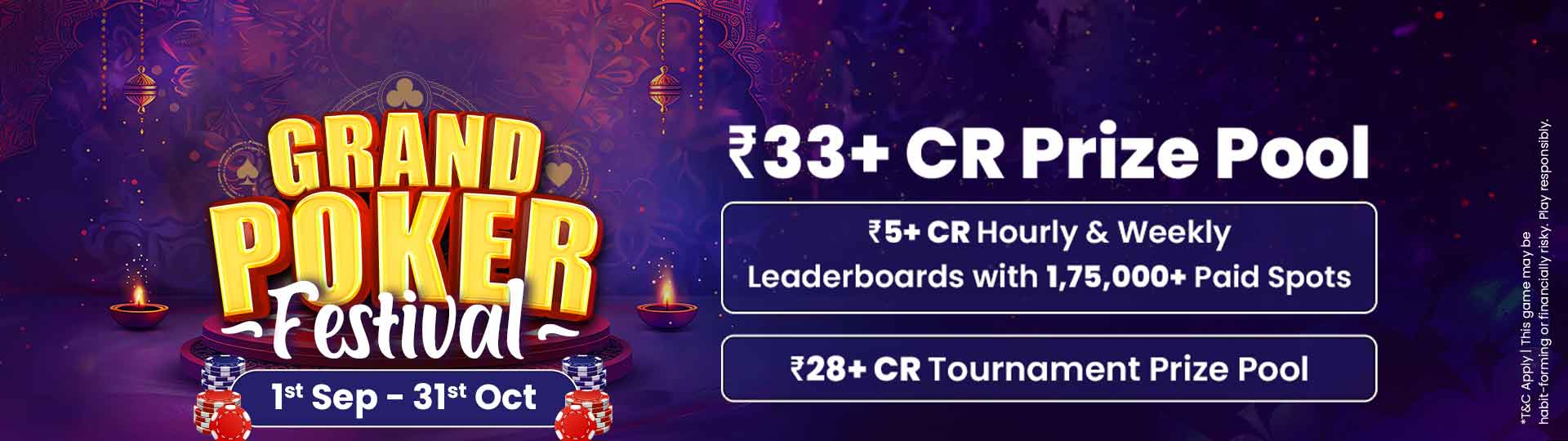 Grand Poker Festival 2024 - ₹33 Crore+ GTD - Adda52