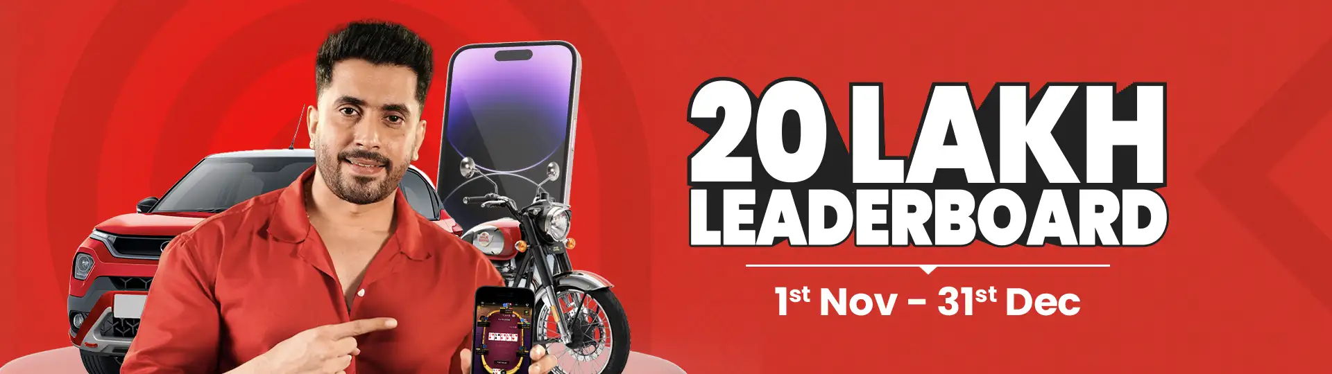 20 Lakh Welcome Leaderboard December