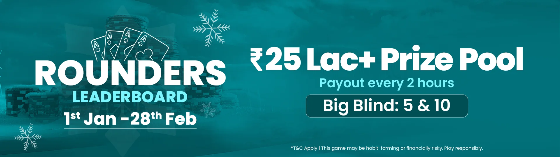 Rounders Leaderboard – Win from ₹25 Lac+ prize pool