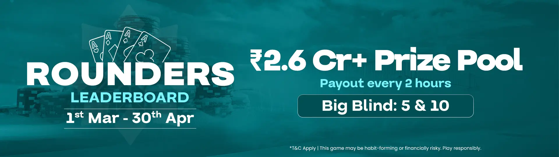 Rounders Leaderboard – Win from ₹25 Lac+ prize pool